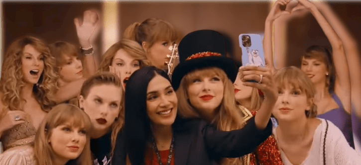 Taylor Swift in the capital one commercial