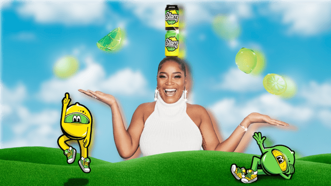 Starry Commercial Actress Keke Palmer with lem and lime