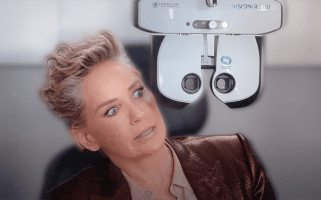 LensCrafters commercial girl sharon in eye check store says: Your Eyes First