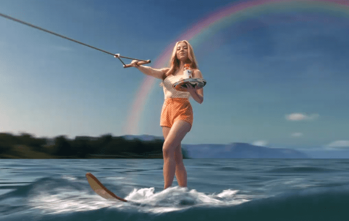 Bai Commercial Actress Sydney Sweeney posted Ad on Social media