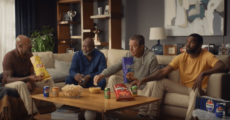 Lays commercial 2023 with NFL Nostalgia