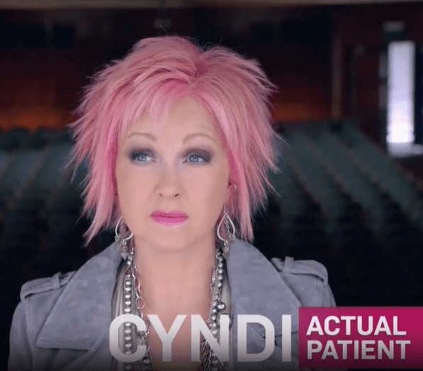 Cosentyx Commercial Actress: Cyndi Lauper