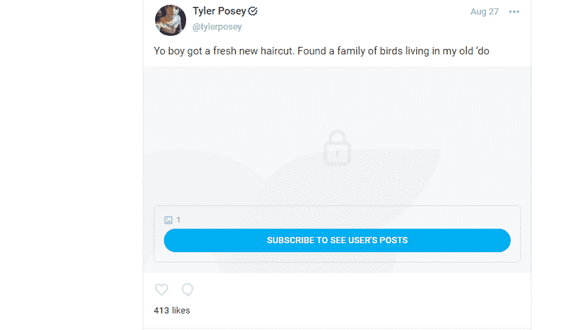 Tyler Posey onlyfans earnings in 2021