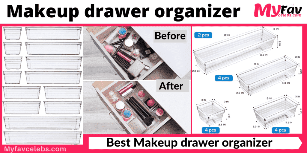 Makeup drawer organizer