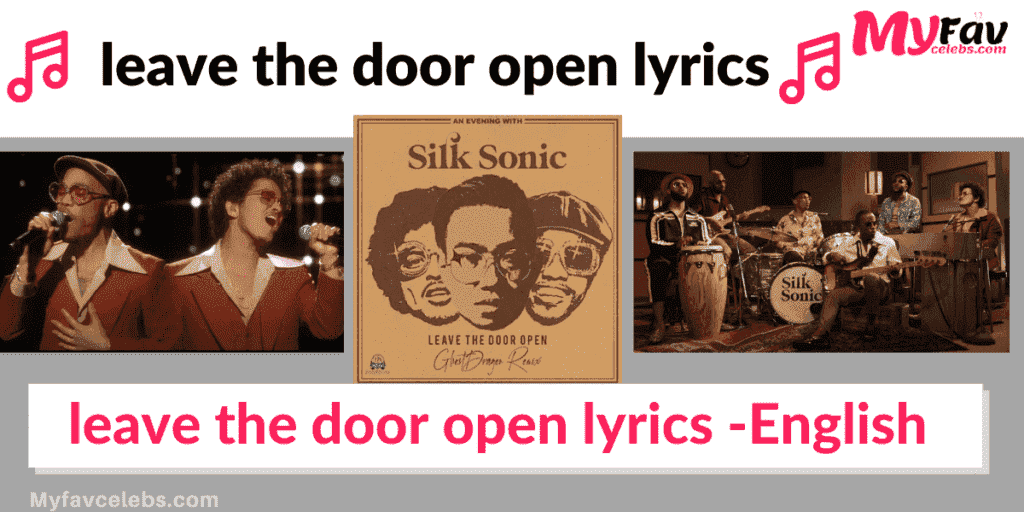 leave the door open lyrics