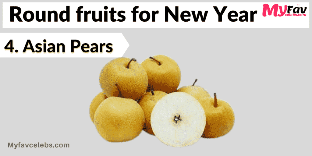 Round fruits for New Year Asian Pears 1