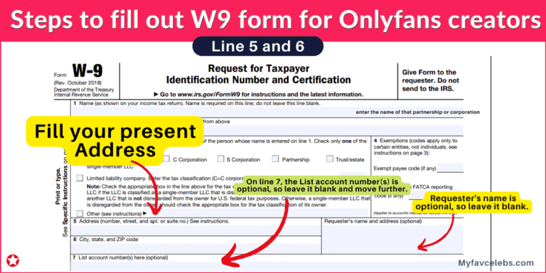 How To Fill Out W9 For Onlyfans Step By Step Guide 6917