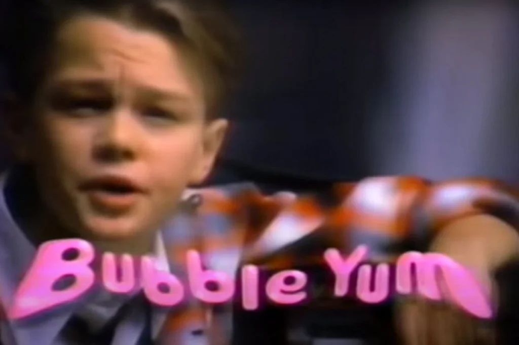 Leonardo DiCaprio in Jim Beam and Yum bubble gum