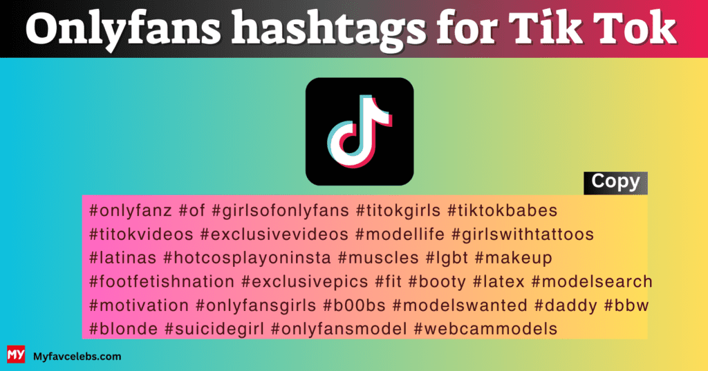 Onlyfans hashtags for Tik Tok