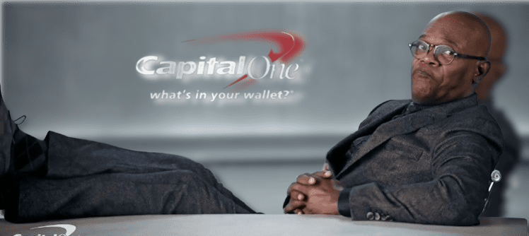 Samuel L. Jackson in Capital One commercial
