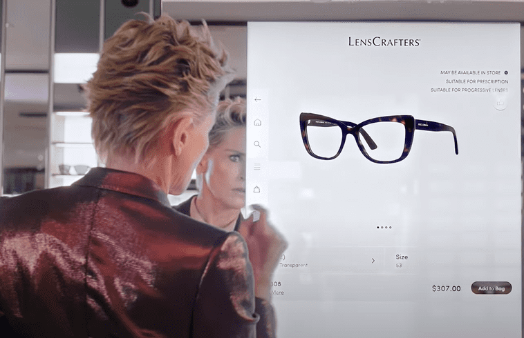 sharon in  LensCrafters store experience