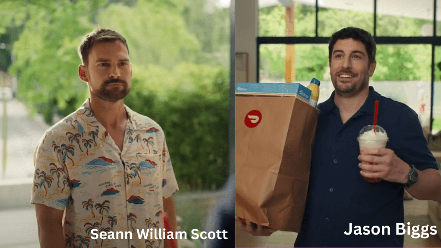 Best summer ever Doordash commercial Actors: Jason Biggs and Seann William Scott