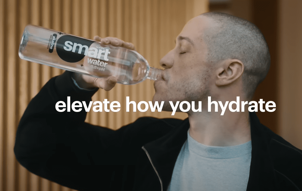 What is the Pete Davidson Smartwater commercial about?