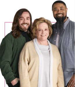 Dovato commercial actors: Jovon, Ann Edwards, and Armando